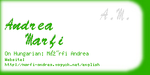 andrea marfi business card